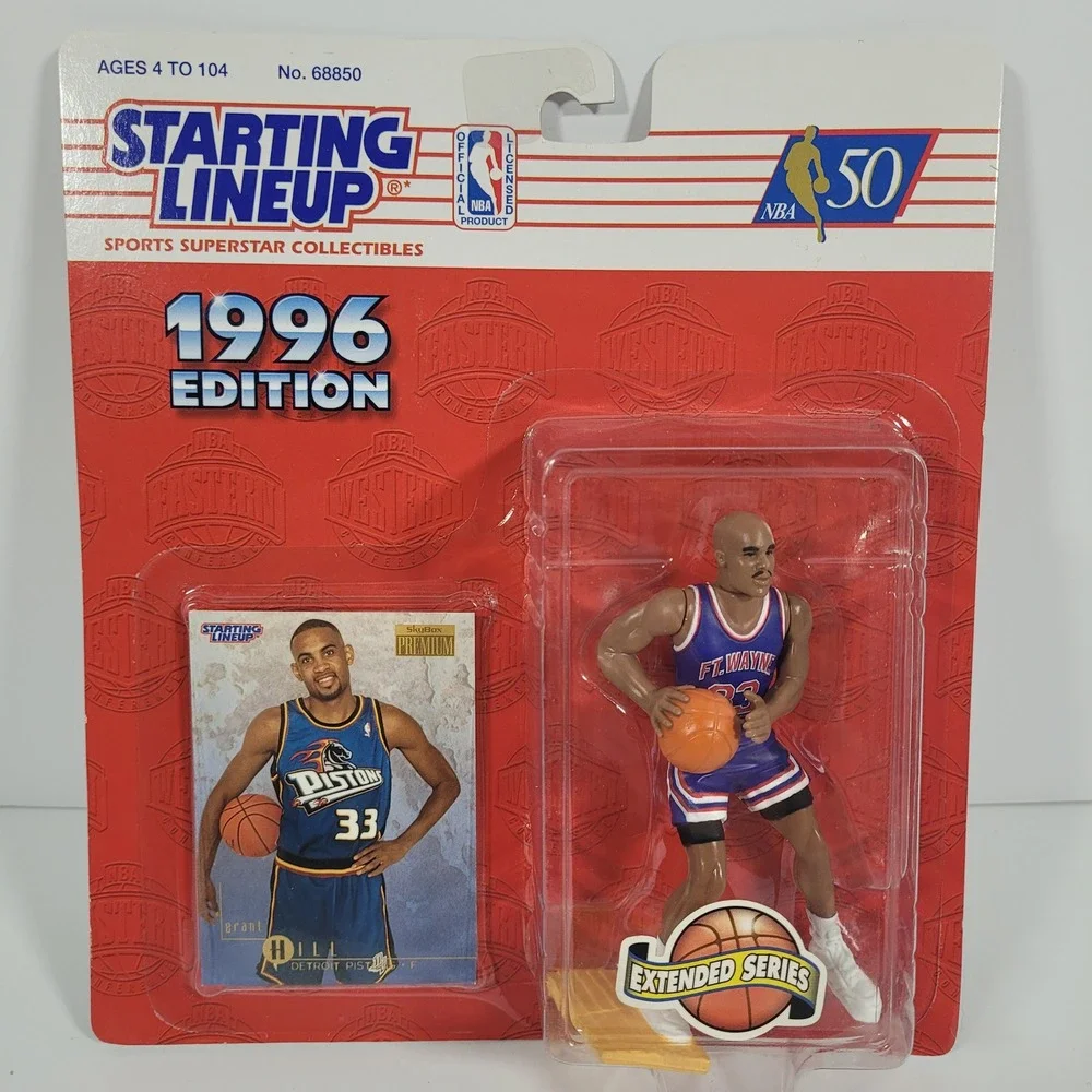 Grant Hill‎ 1996 Starting Lineup Extended Series Ft Wayne Figure SkyBox Card New